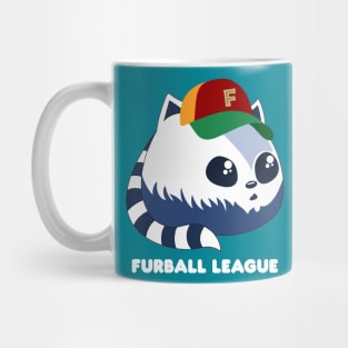 Furball League Fluffy Blue Cat Mug